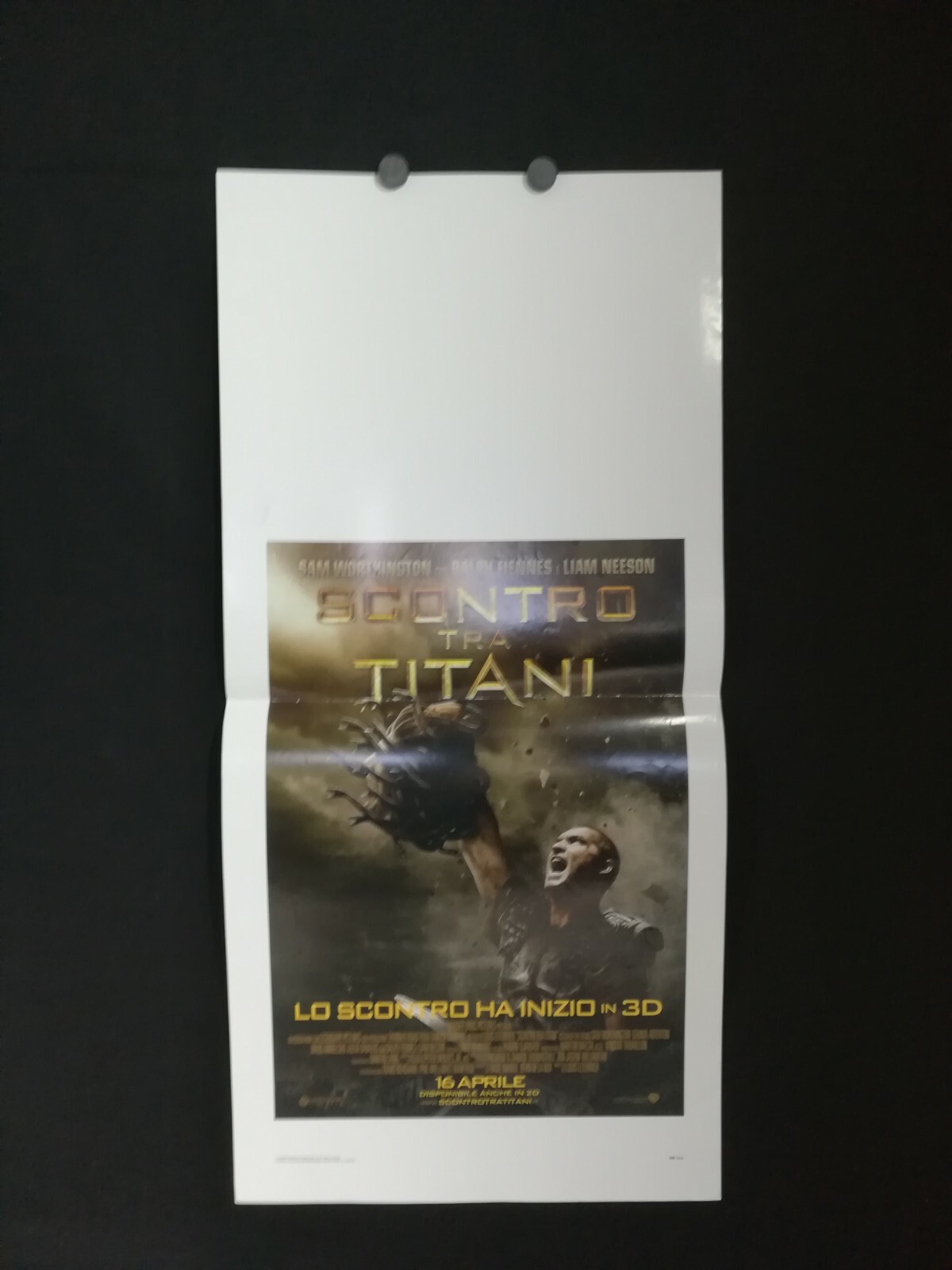Locandina originale film Scontro tra titani (2010) - Regia di Louis Leterrier