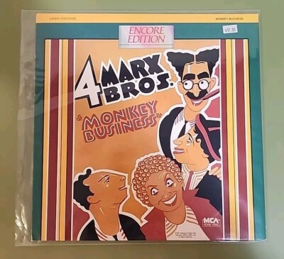 Laser Disc The  Marx Brothers Monkey Business Encore Edition Honest Seller 