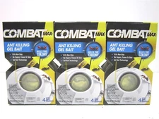 Combat Max Ant Killing Gel Bait Station for Indoor and Outdoor Use 4ct - Qty 3