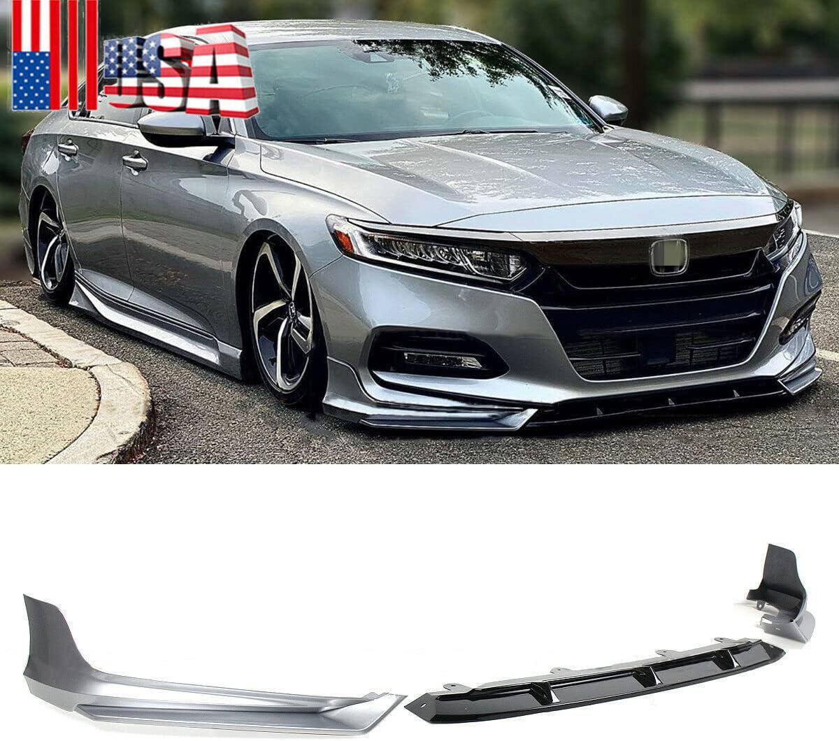 2018-2020 Honda Accord Silver Pearl YF Front Bumper Lip Splitter Kit