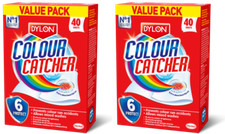 Image of 2x Dylon Colour Catcher Prevents Colour Run Mixed Washes Value Pack - 40 Sheets