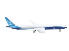 Boeing 777X Commercial Aircraft Corporate Livery Blue/White Model Plane by Daron