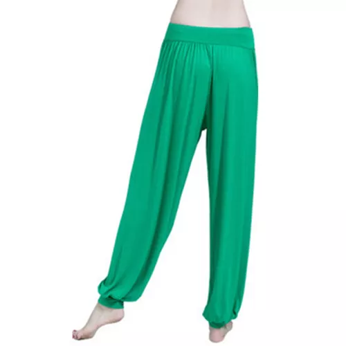 Women Harem Pants Indian Hippie Pant Ladies Casual Gym High Waist Bottoms - Picture 14 of 31