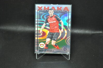Granit Xhaka 2024-25 Topps UCC #128 Rain Drops