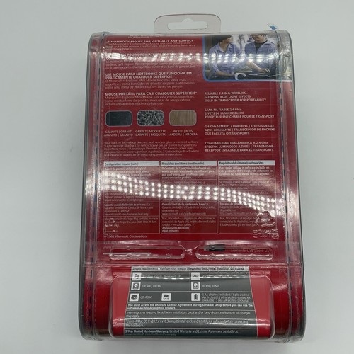 Microsoft Explorer Mini Mouse BlueTrack Technology 2.4 Ghz Wireless New Sealed - Picture 5 of 8