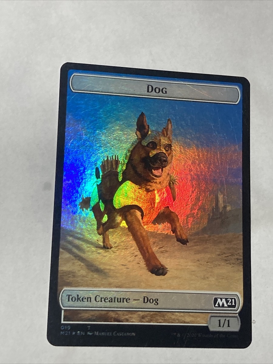 MTG Core 2021 Token Dog Flip Token 019 Demon 006 MTG Core 2021 Token Dog Flip Token 019 Demon 006
