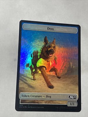 MTG Core 2021 Token Dog Flip Token 019 Demon 006 | eBay