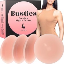 Nipple Covers 2-Pairs, Reusable , 3D Seamless Pasties, Adhesive...