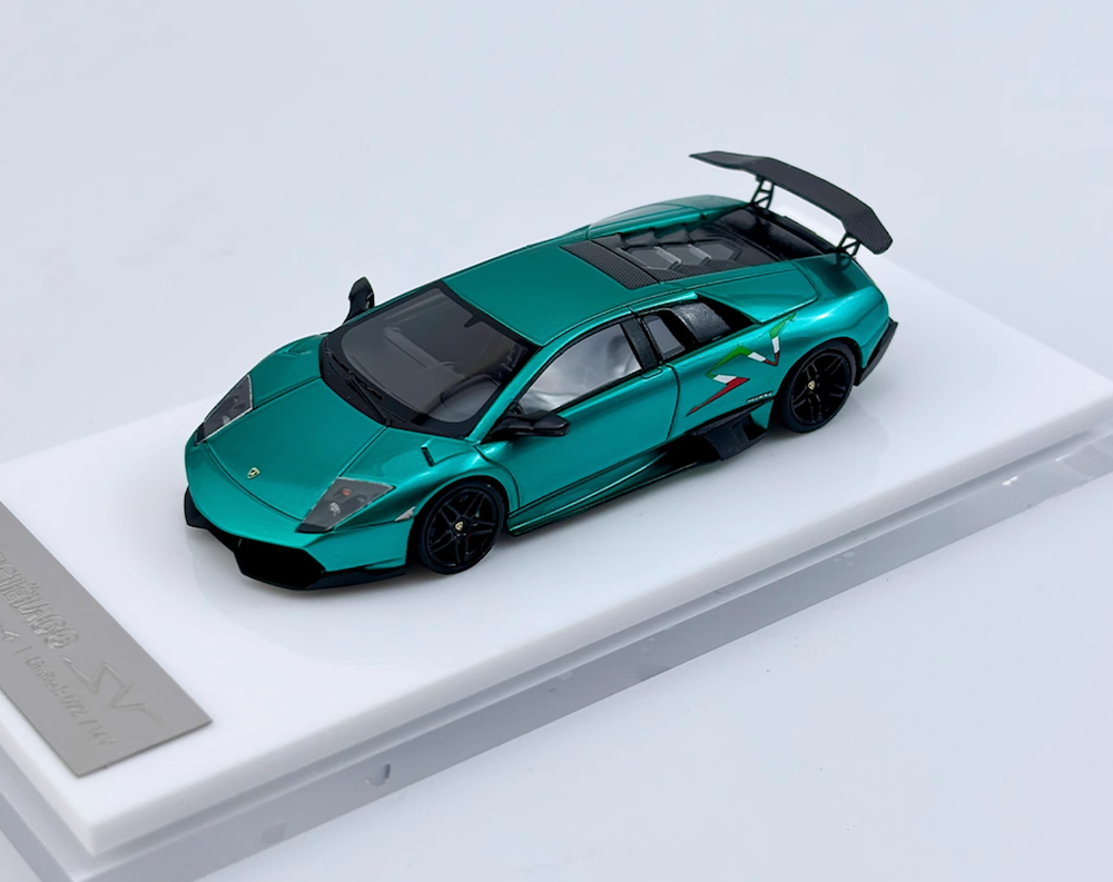 ZD 1:64 CL Green Murcielago LP670-4 SV Racing Sports Model Diecast Resin Car BN