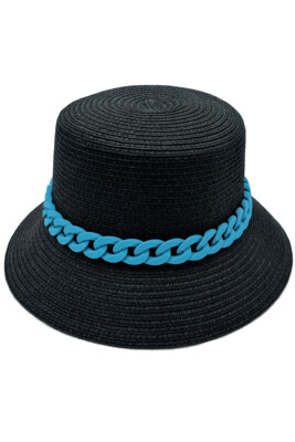Do Everything in Love Women Colorful Chain Band Straw Beach  display picture 2