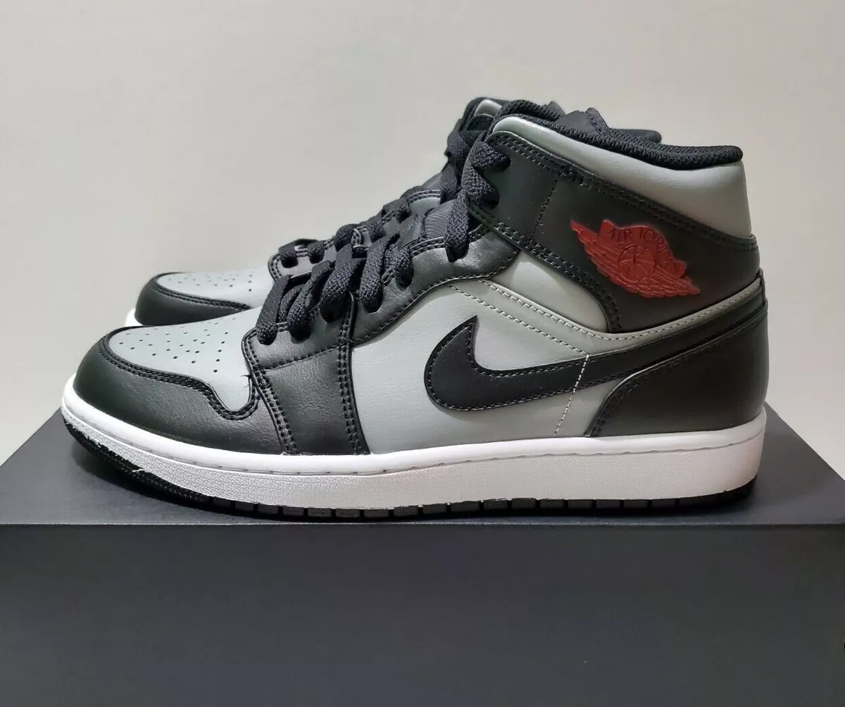 Air Jordan 1 Mid Shadow Red, 554724-096