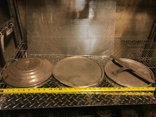 LOT OF 3 RESTAURANT COMMERCIAL STOCK POT LIDS - NEED THIS SOLD - SEND OFFER?