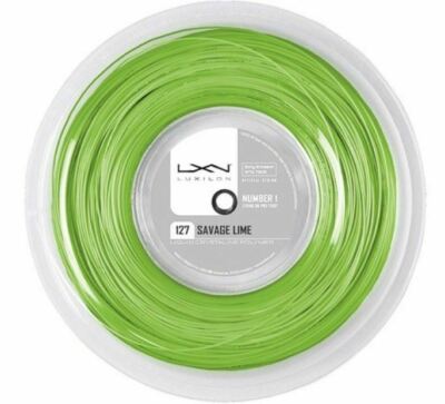 (0,55 /m) Luxilon Savage 127 Lime 200 m Tennissaiten Tennis Strings