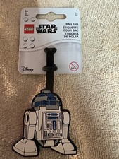 Lego STAR WARS R2D2 Papelería 2.5 X 3" Silicona Equipaje Mochila Escolar Bolsa Etiqueta