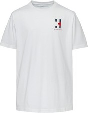 Tommy Hilfiger BRIGHT WHITE Boys' Matt Solid Crew Neck T-Shirt, US 2T