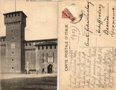 CPA AK MILANO Interno del Castello ITALY (533075)