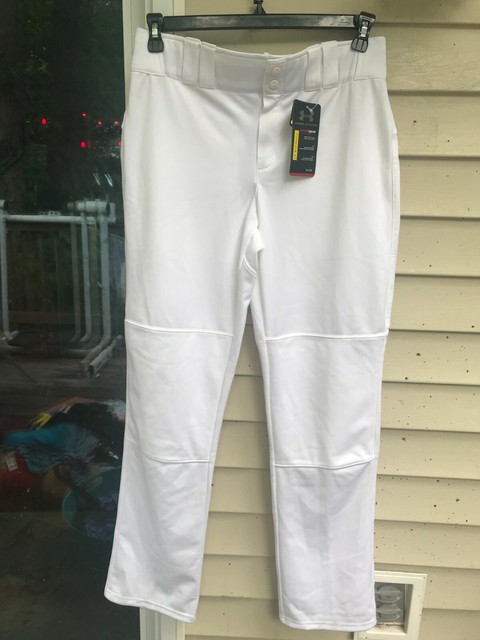 Under Armour Mens Leadoff II Baseball Pants White Heat Gear Size MD Loose $39.99 for sale online
