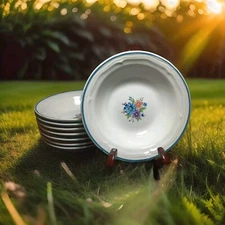 4 Stoneware Fruit Bowls By JMP Marketing In The Provincial Bouquet Pattern 6"
