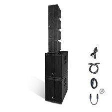 proreck Stage Pro 12 8000W Powerful PA Speaker System 3 DSP Presets, TWS