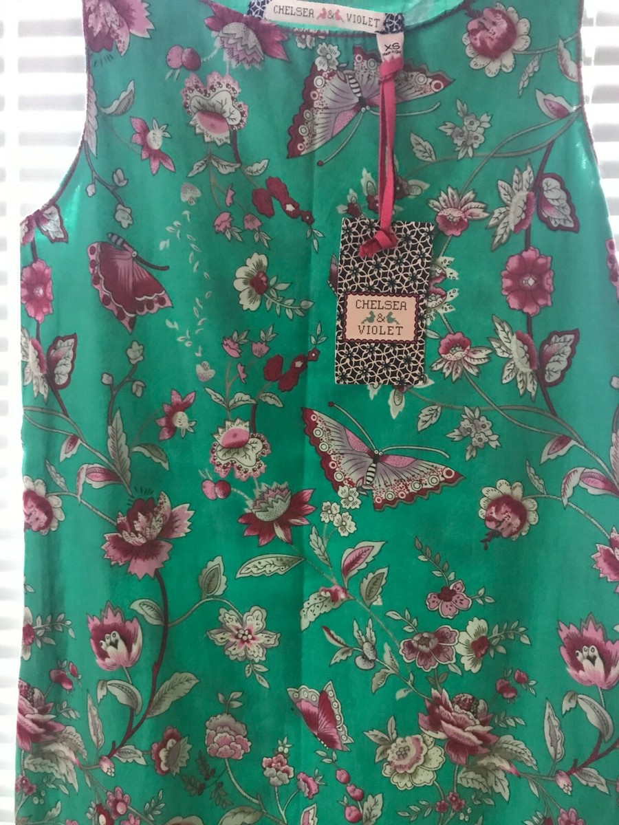 chelsea and violet green dress chelsea & violet NWT Blue Chambray Halter Dress Size L