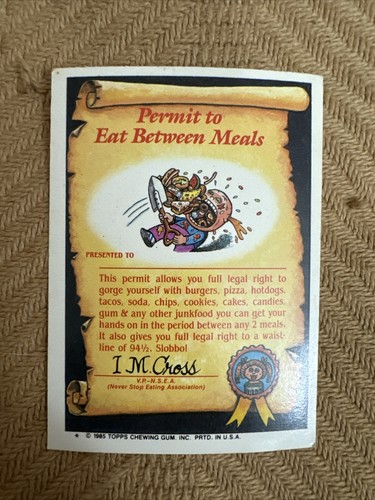 Garbage Pail Kids Tongue Tied Tim - Picture 2 of 2