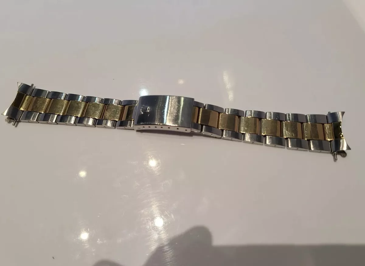 Rolex 7836 455B Oyster Two Tone Bracelet 20mm End Links Very Clean