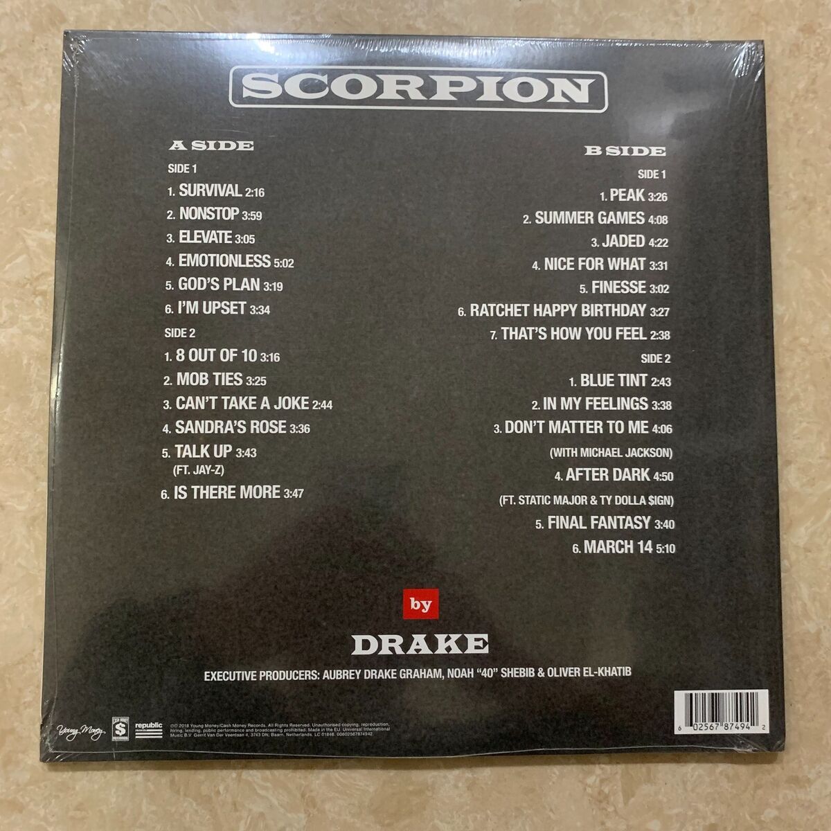新品未開封 Drake Scorpion ドレイク スコーピオン LPレコード Drake: Scorpion Vinyl 2LP — TurntableLab.com
