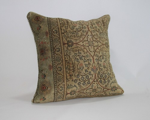 Jute Cushion Cover Home Deco Vintage Throw Case Square Kilim Pillow Handmade 24" - Picture 2 of 7