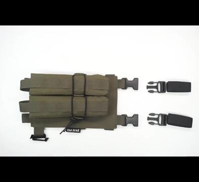 Tactical MOLLE Chest rig Legs Hanging Accessories P90 Double
