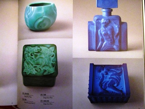 Joyero en polvo vintage checo/bohemio ART DECO JADE HOFFMANN SCHLEVOGT - Imagen 14 de 14