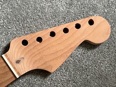 Unfinished Fender American Professional II Stratocaster guitar neck roasted