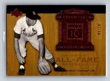 2005 Upper Deck Hall of Fame Essential Enshrinement Red Schoendienst HOF /50