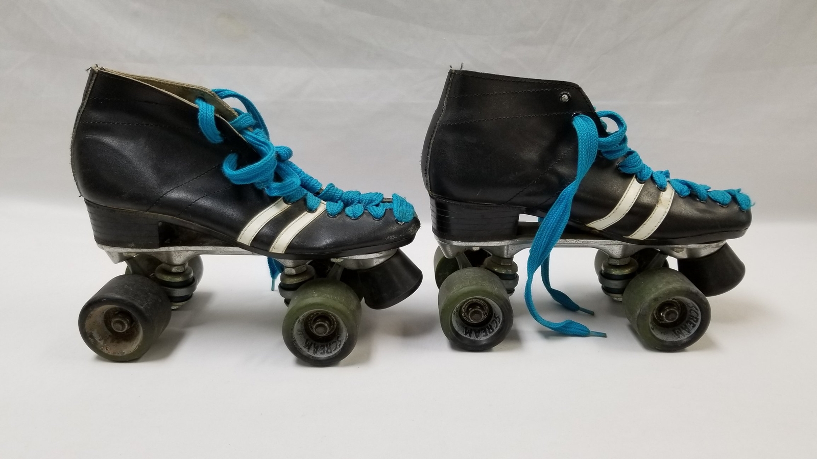 VINTAGE Roller Derby Skates Black With White Stripes Roller Skates Size EU 38 eBay