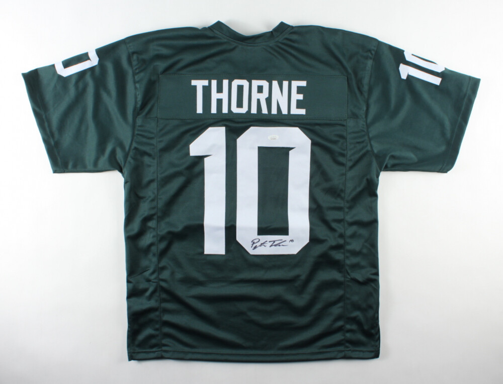 Michigan State Autographed Signed Payton Thorne Spartans Jersey (JSA Holo) 2021 Starting Q.B 