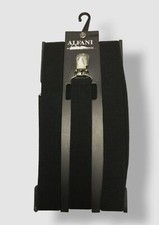 Alfani Men's Black Elastic Clip End Stretch Suspenders