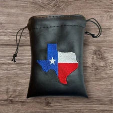 Steel Guitar, Tone Bar Bag, & Pick Pouch Bag, Embroidered, Texas Flag