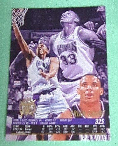 1994-95 Ultra Sacramento Kings Basketball Card #325 Brian Grant Rookie - Picture 2 of 2