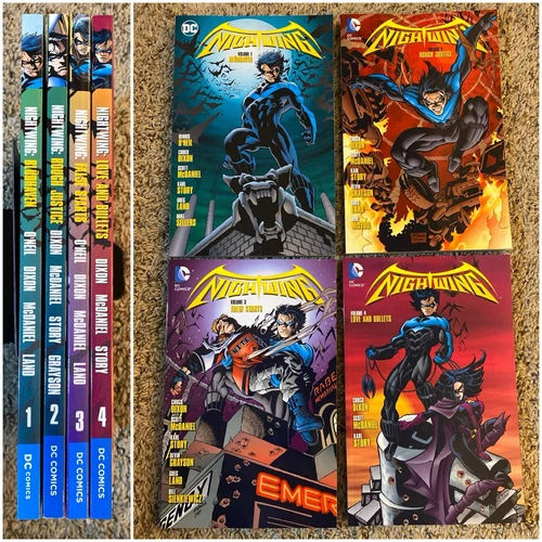 Nightwing Chuck Dixon TPB Set Vol 1 2 3 4 - Batman Bludhaven Love and Bullets 34
