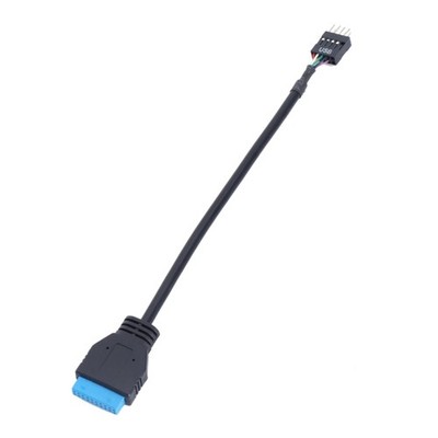 19Pin to 9Pin Connectors Cable Front Panel USB3.0 to 2.0 Motherboard Converters
