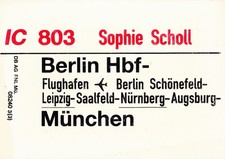 ZLS 44-W 105 = IC 803 Sophie Scholl = Berlin Hbf - München