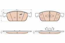 Bremsbelagsatz Vorne für Ford Focus III Hatchback Limo Turnier Kuga II 10-19