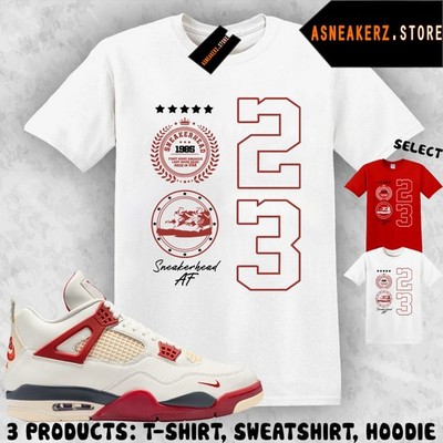 Tee Shirt Matching AJ 4 Nigel Brick After Brick Match Sneaker Sneakerhead Emblem