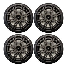 Kicker 49BKM604B 6.5" 150W Max 2-Way Marine Black Boat Audio Speakers Qty 4 