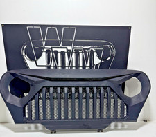 97-06 Jeep Tj Wrangler Front Matte Black Grill Grille Cover Mesh Angry Birds Cc 97-06 Jeep Tj Wrangler Front Matte Black Grill Grille Cover Mesh Angry Birds Cc