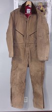 Vintage Walls Zero Zone Canvas Insulated Coveralls Mens Sz Large Brown Workwear