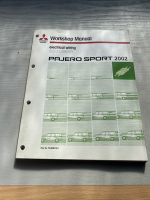 Pajero Sport Bj.2002 Elektrische Kabelanleitung Original Mitsubishi 