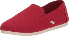 Toms Womens Alpargata Canvas Slip-On Red size 8 New in box