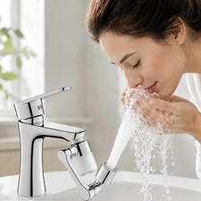 Set 2 Universal Splash Filter Faucet 1080 Rotating Water Attachments New