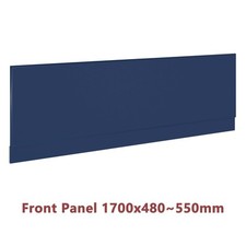 1700/1800mm Shower Bathtub Front & End L-shape MDF Bath Panel Matt Navy Blue New