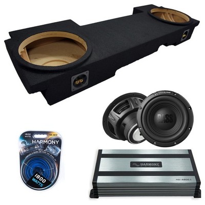 Alpine W12S4 12'' Subwoofer Bundle Fits 02-13 Chevy Avalanche Sub Box w/ Amp
